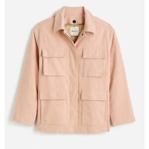 Madewell Flap-Pocket Field Jacket in pale blush